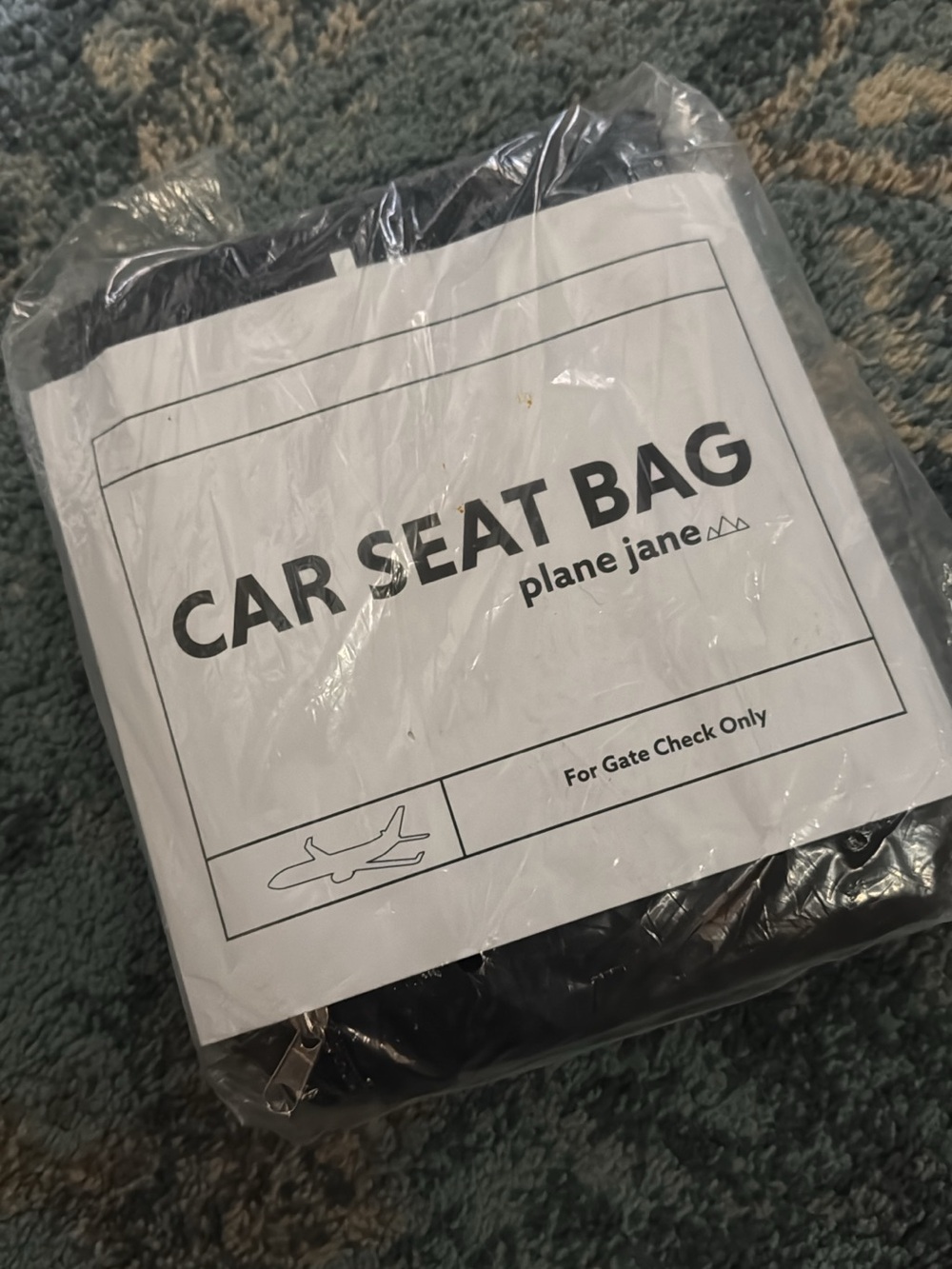 Black Car Seat Bag for Men - Compact Travel Storage